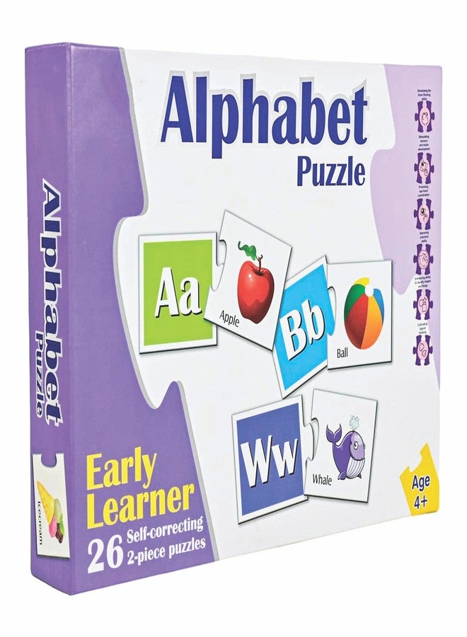 Dolly Plastic Alphabet Puzzles, 26 Letters, Educational Early Learning Set with 52 Pieces, Ages 4+ - Image 5